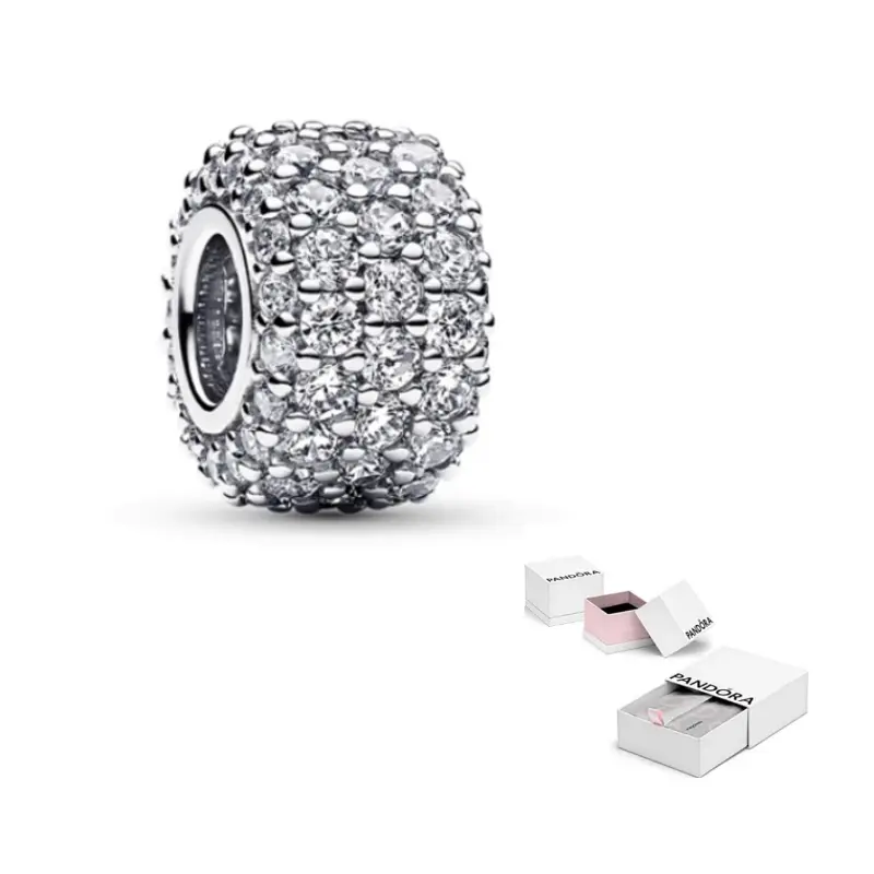

Pandora 925 sterling silver синтетический кубический цирконий стеклянные подвески women's silver