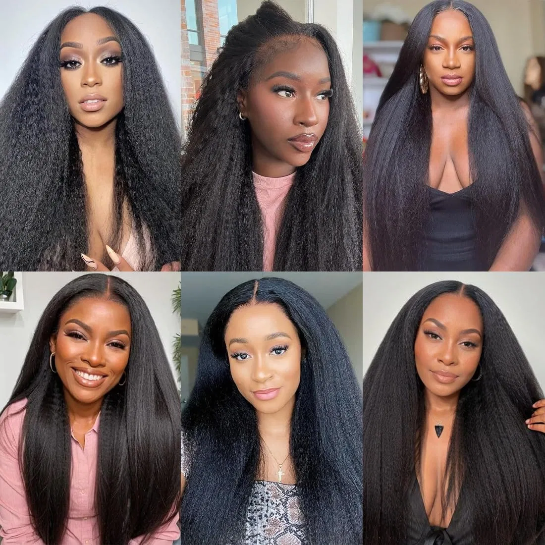 Бразильские пряди из натуральных волос Kinky Straight, 3 пучка, 300 г Yayahair — фото 3