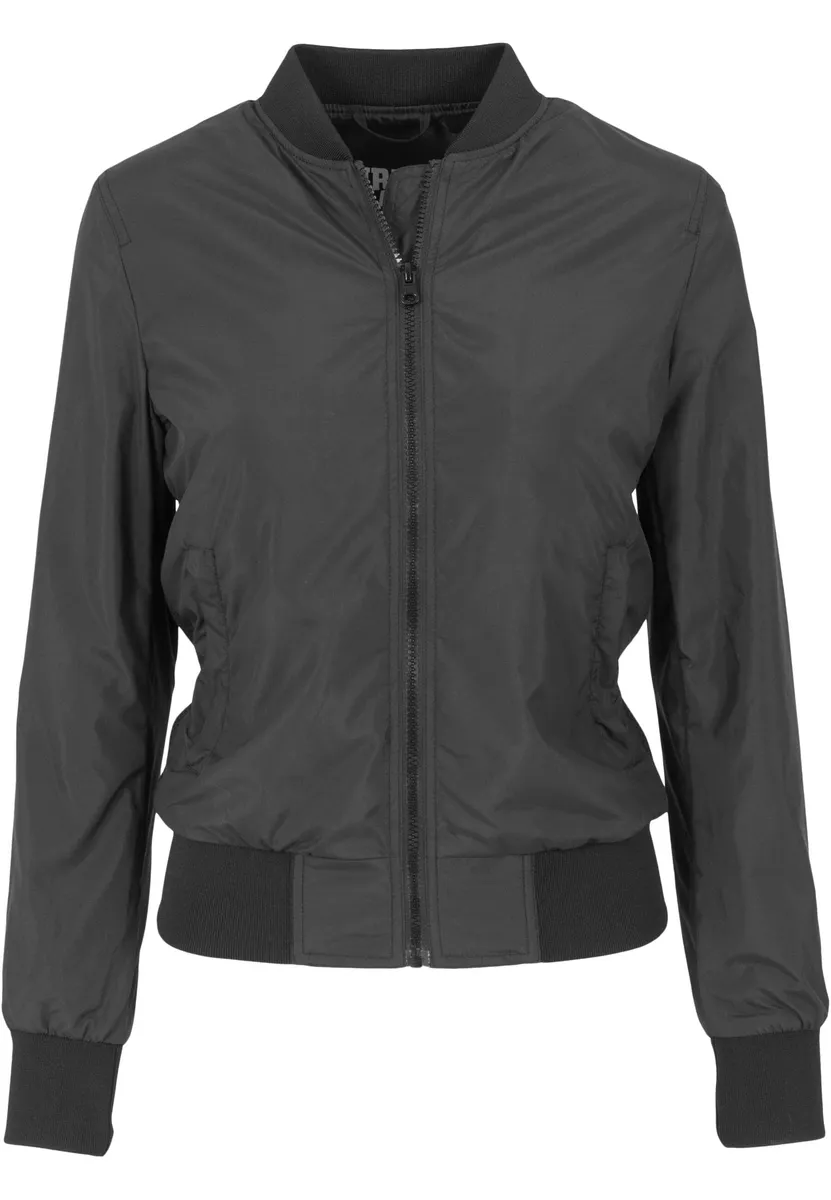 

Куртка всепогодная URBAN CLASSICS " Urban Classics Women's Ladies Light Bomber Jacket" (1 шт.), без капюшона, черный