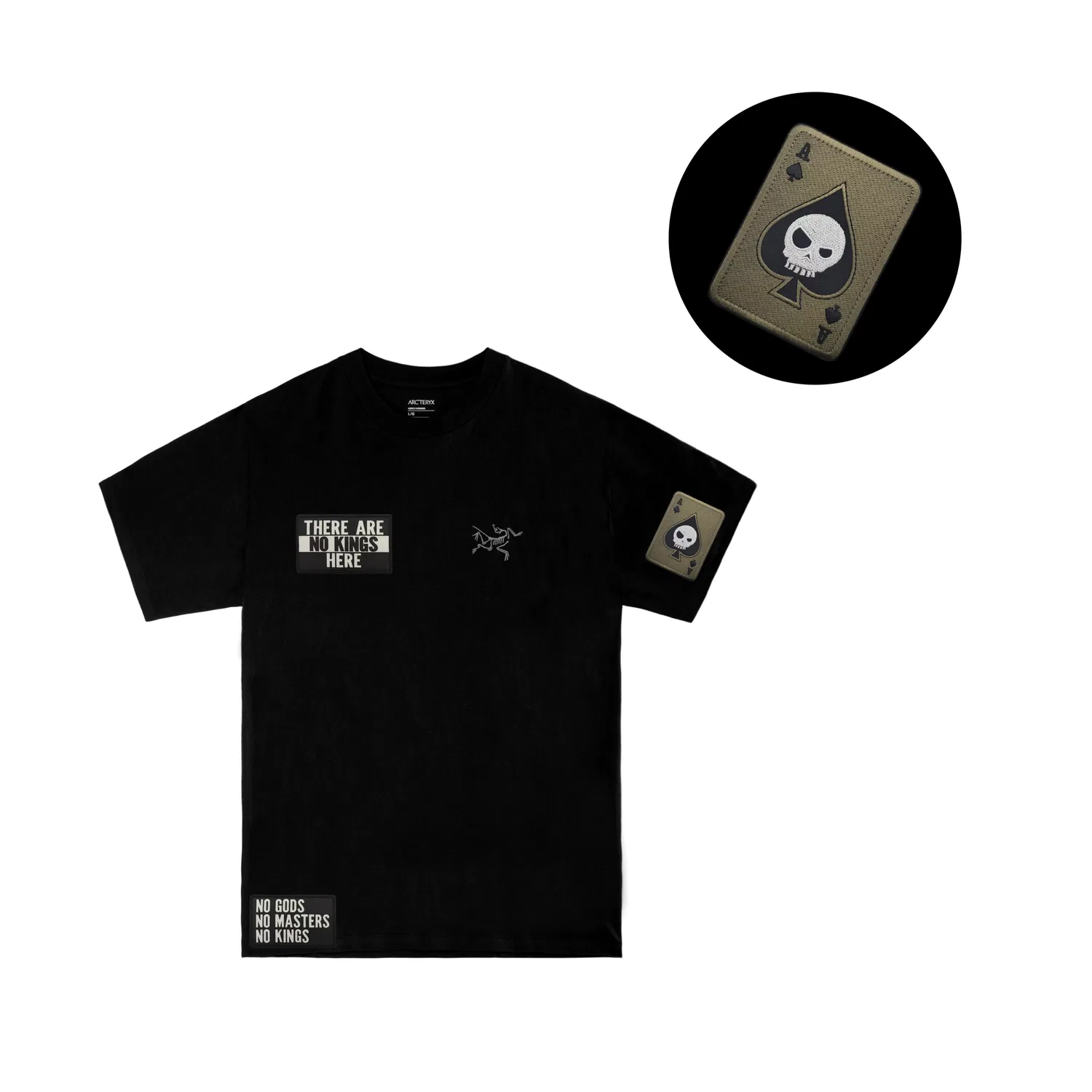 Футболка хлопковая Arcteryx KRAGG T Shirts черная — фото 4
