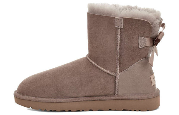 Кроссовки мини-ботинки Bailey Bow II с флисовой подкладкой для снега Ugg, коричневый — фото 2