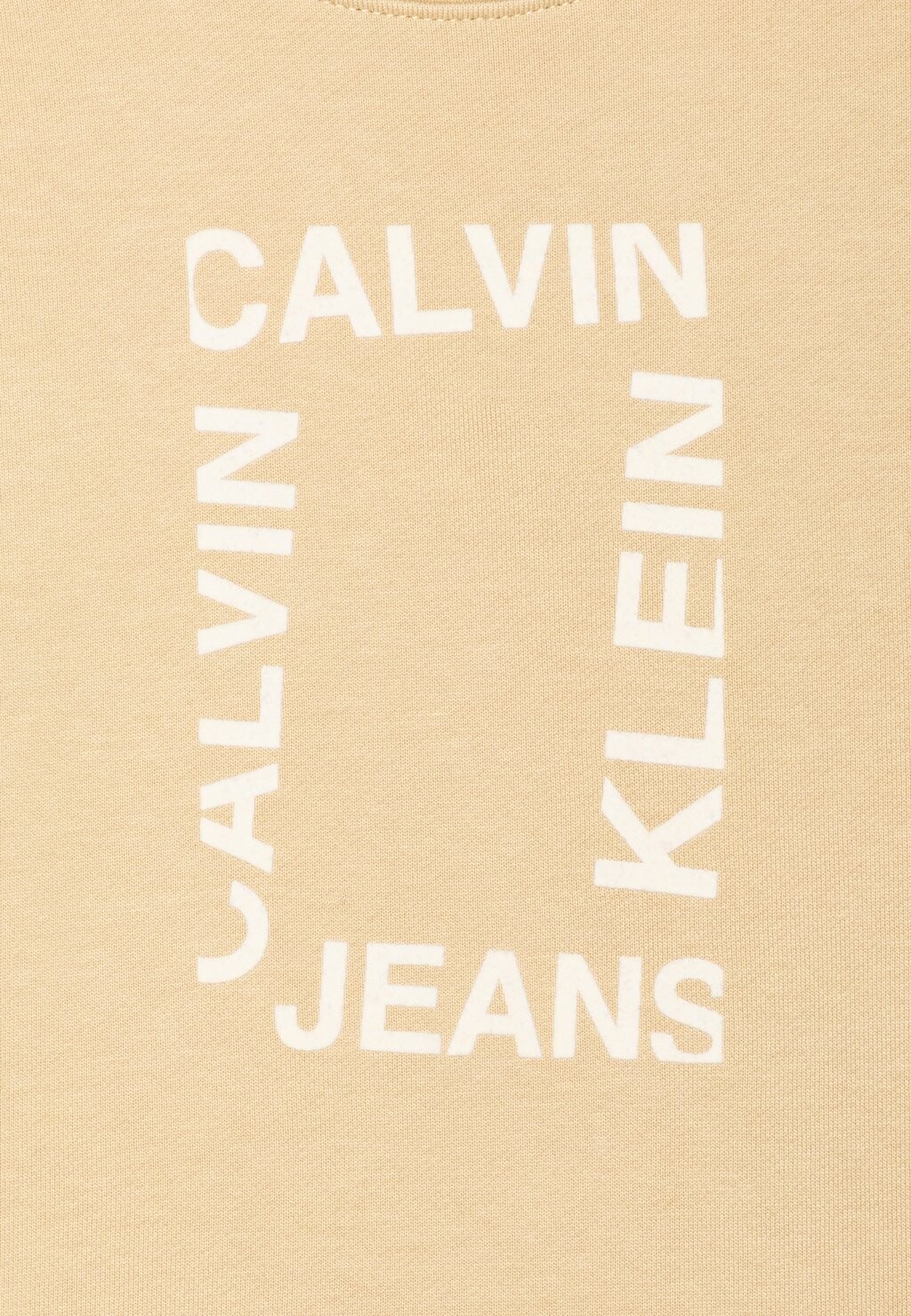 

Толстовка с капюшоном MAXI HERO FLOCK LOGO Calvin Klein, бежевый