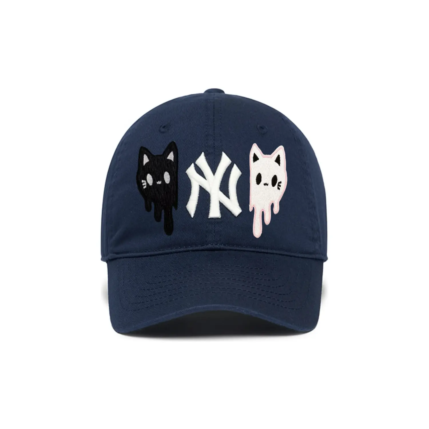 

MLB Хлопковая бейсболка унисекс темно-синяя, Navy Blue