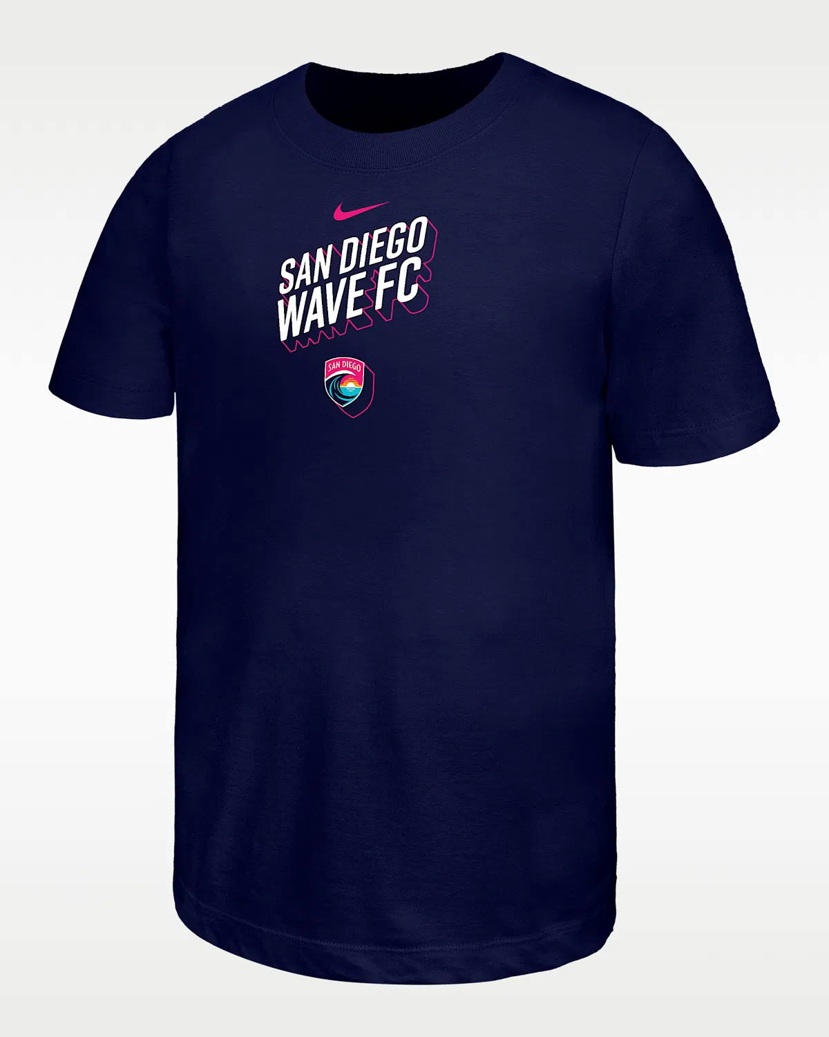Детская футболка Nike Cotton San Diego Wave, Blue Void/Pink