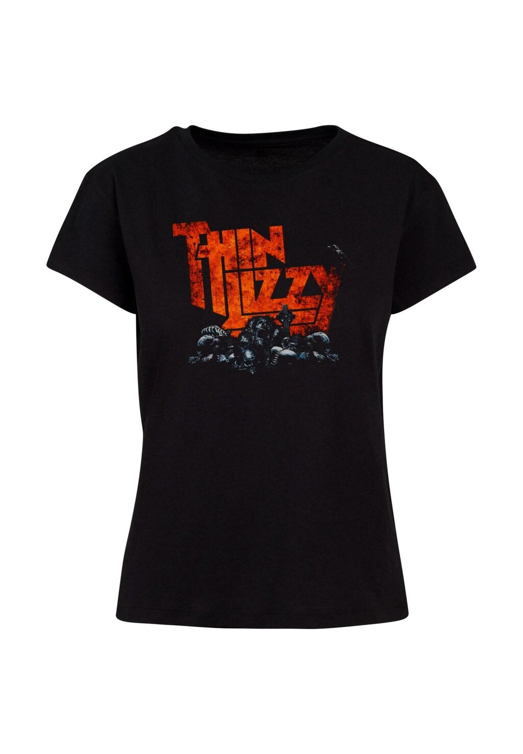 

Футболка с принтом THIN LIZZY MASSACARE BOX Merchcode, черный