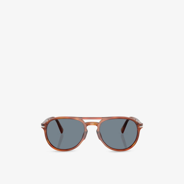 

Po3235S солнцезащитные очки pilot-frame из ацетата Persol, коричневый