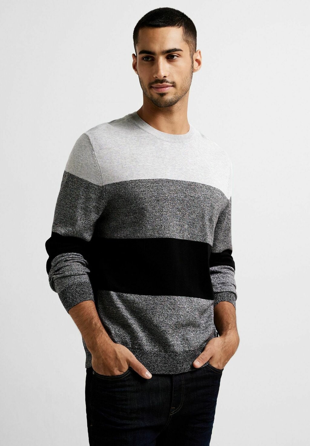 

Вязаный свитер GESTREIFTER Street One MEN, цвет schwarz