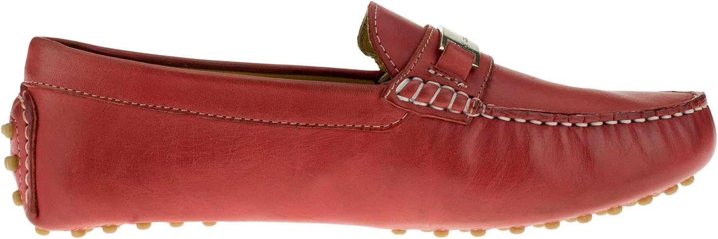 Мужские кожаные мокасины DTI BB Signature Drenot Slip-On для вождения Dti Darya Trading, Rio Red — фото 3