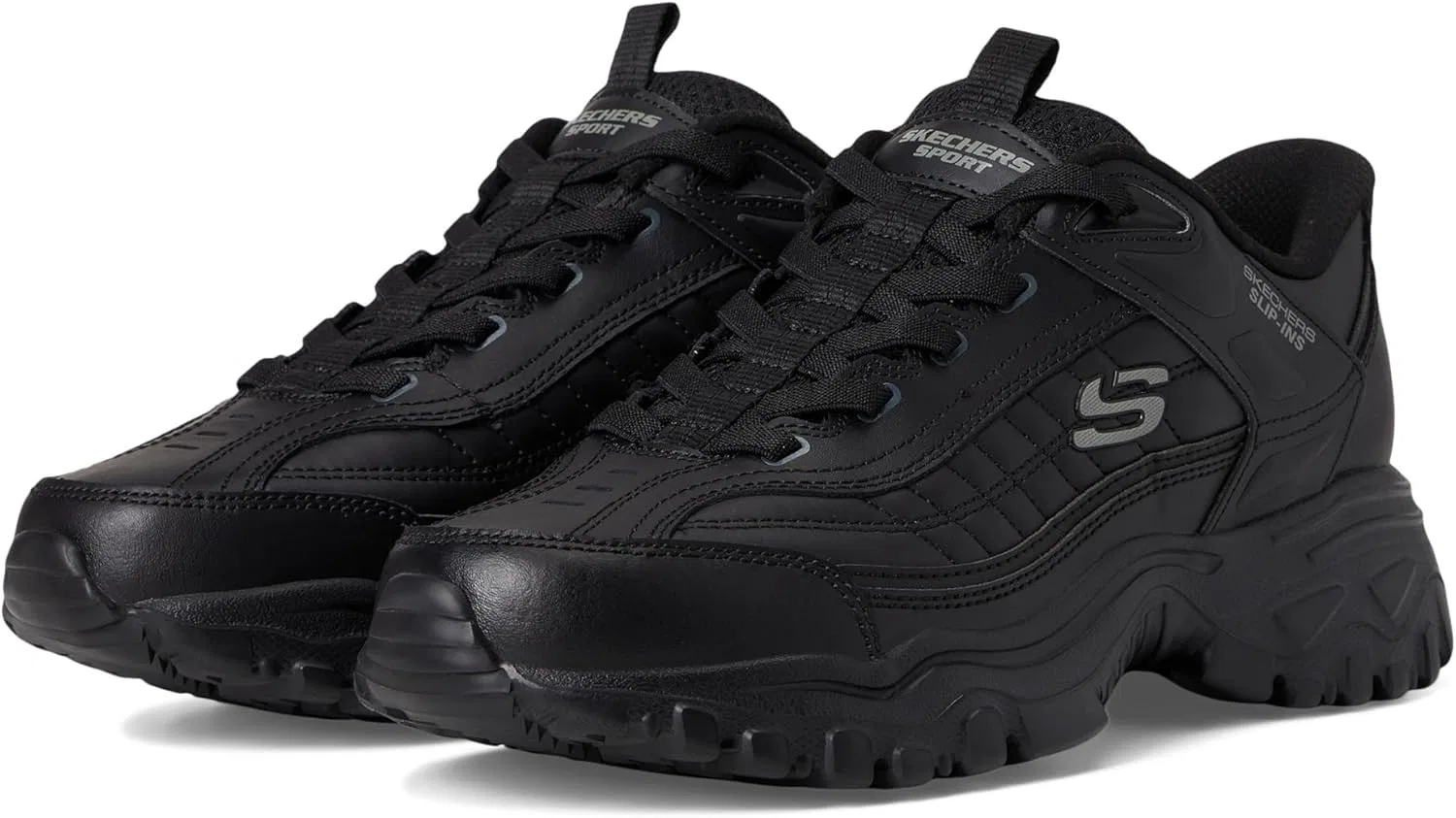 Мужские кроссовки Skechers Afterburn E'lite Grill Corporal Hands Free Slip-in Trainers, Black