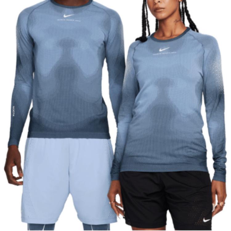 Спортивный топ Nike x NOCTA Drake FW23 NRG Knit Long Sleeve Top 'Cobalt Bliss' DV3653-479, синий — фото 3