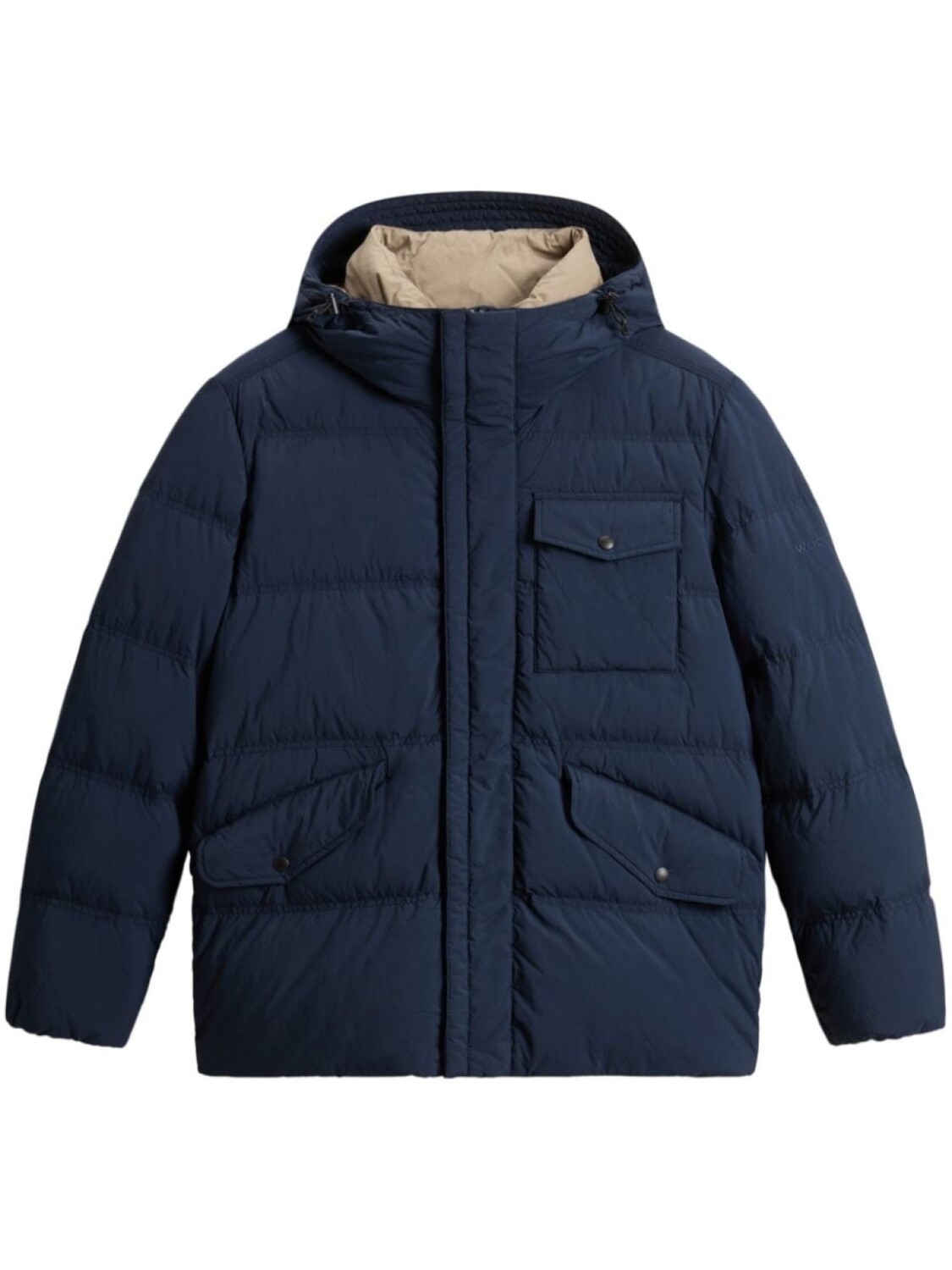 

Woolrich пуховик с капюшоном, синий