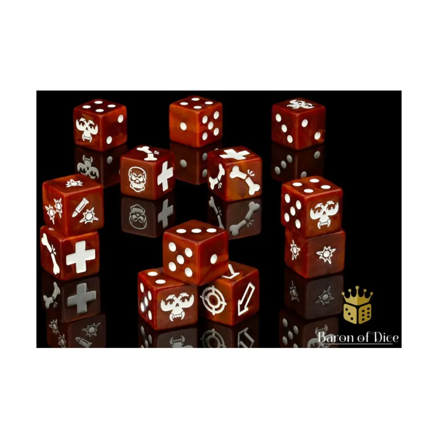 

Набор кубиков для окисленной ржавчины (12), Necromunda Dice (Baron of Dice)