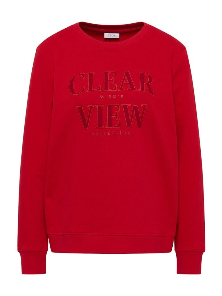 

Толстовка огненно-красного цвета Cecil