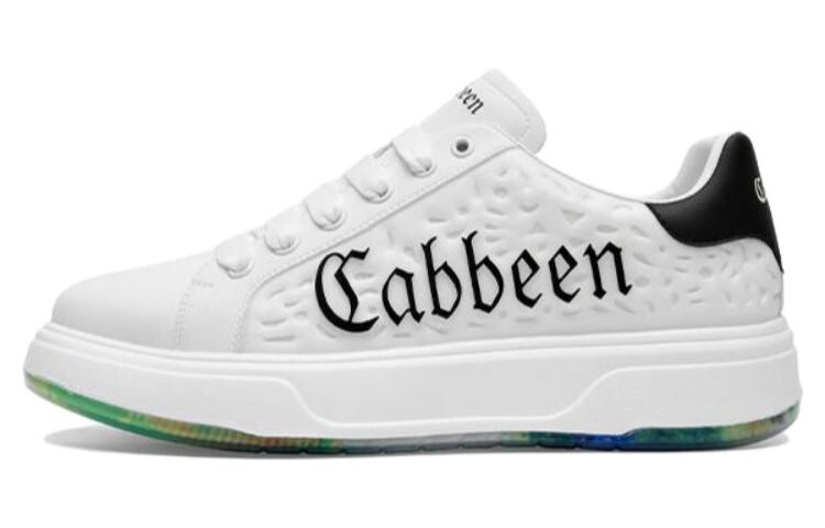 

Кеды мужские, обувь для скейтбординга низкая белый/черный Cabbeen