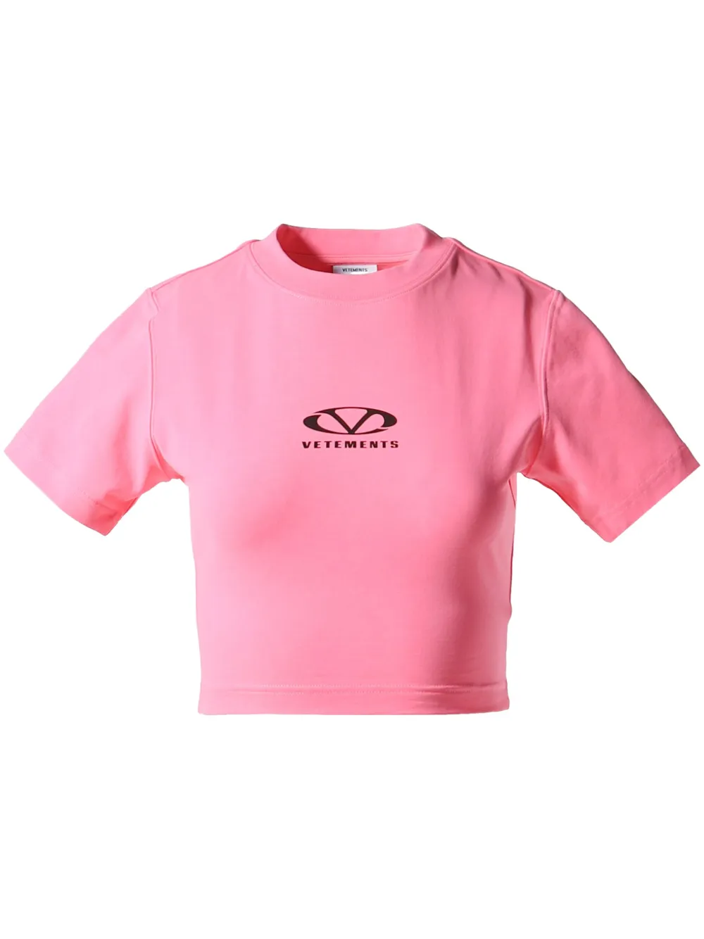 

Хлопковая футболка VETEMENTS, розовый