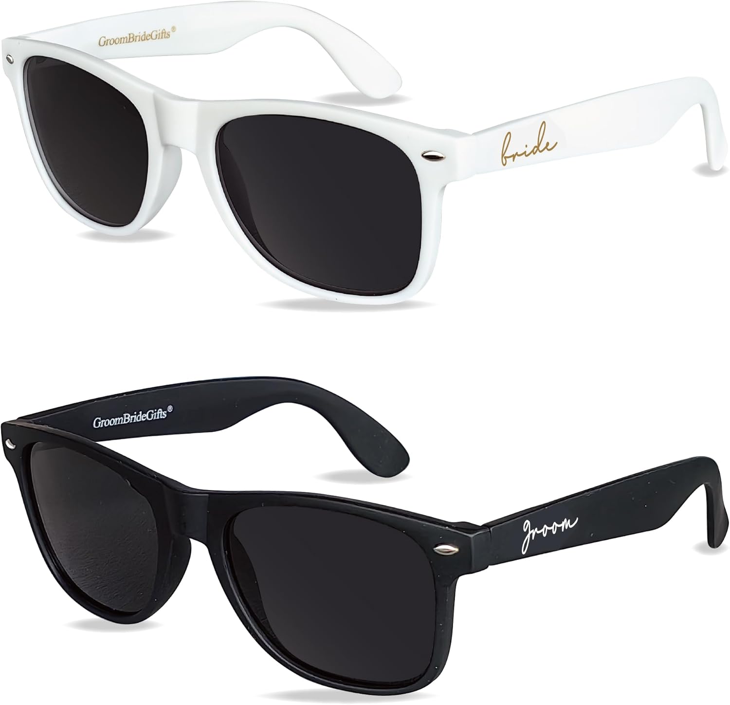

Поляризованные солнцезащитные очки Mr&MrsGifts для жениха и невесты: подарки на медовый месяц, солнцезащитные очки для жениха на помолвку, свадебные подарки Mr&MrsGifts, Black/White