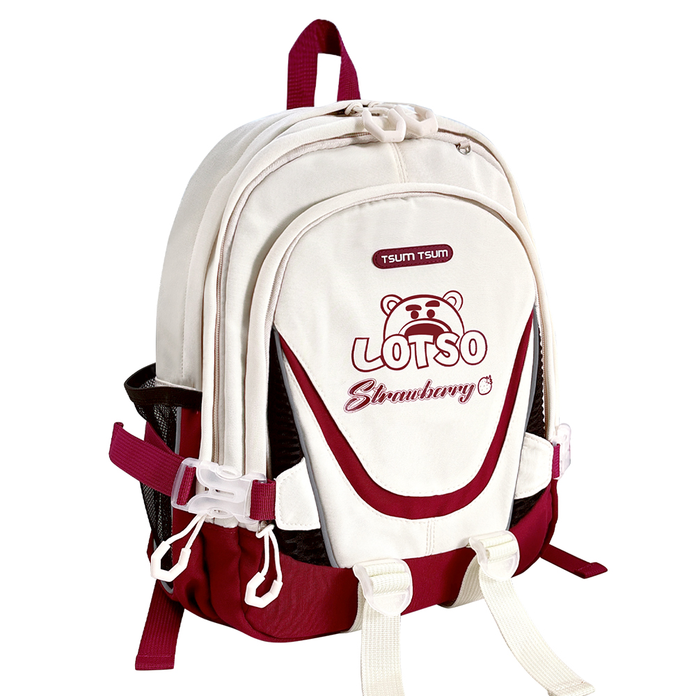 

Disney Женский рюкзак из полиэстера бежевый, [Fresh and Simple] Strawberry Bear Beige