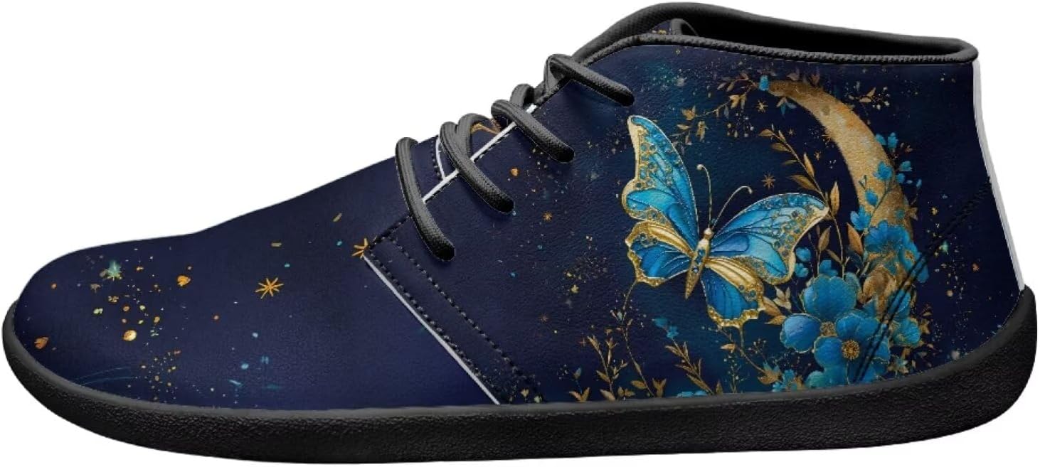 

Кроссовки с принтом бабочки для ходьбы Легкие кроссовки для прогулок, тенниса, походов и работы на щиколотку для мужчин и женщин Ecaestolph, синий