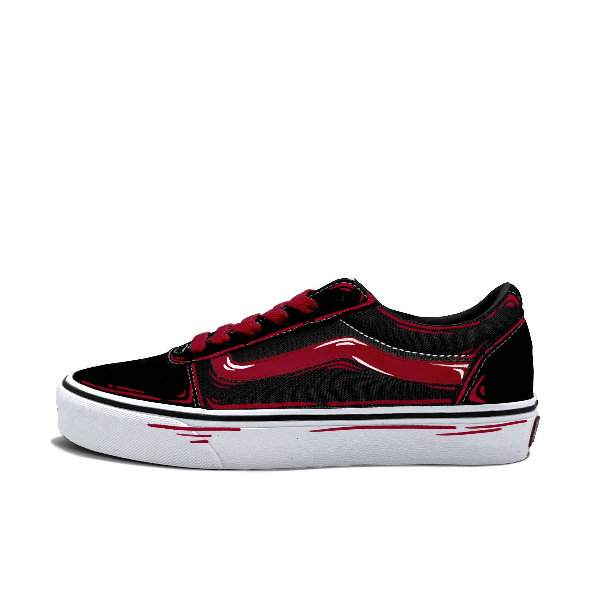 

Vans Кроссовки Ward для скейтбординга, износостойкие, низкие, мужские, красные