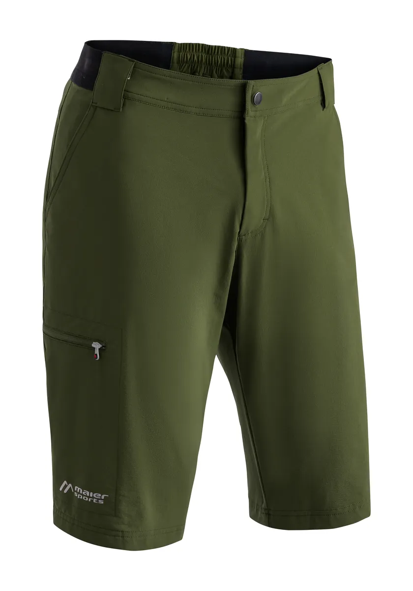 

Функциональные шорты Maier Sports "Norit Short M", мужские шорты, короткие уличные брюки, бермуды с 5 карманами, стандартный крой, зеленый