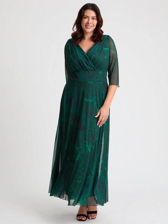 

Verity Floral Wrap Maxi Dress Scarlett & Jo, Green