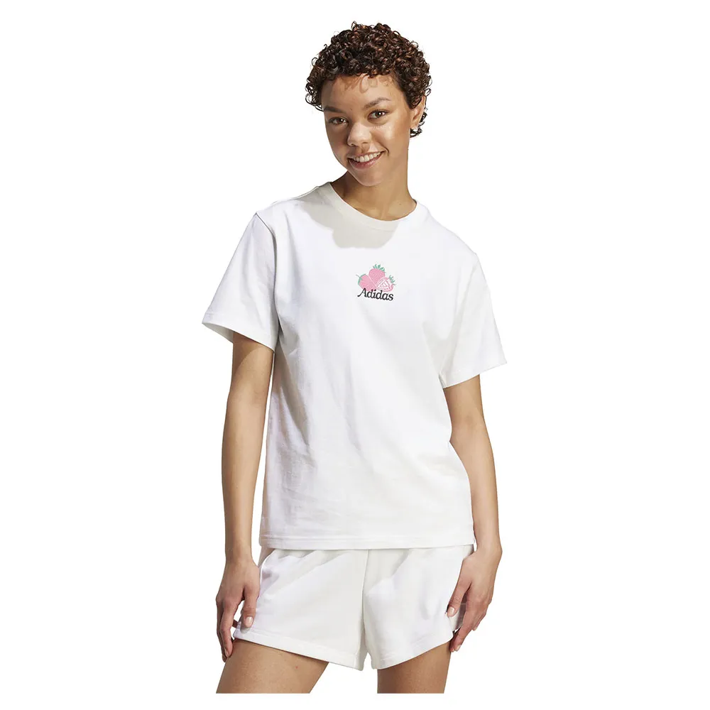 

Футболка с коротким рукавом adidas Farmers Market Strawberry Graphic, белый