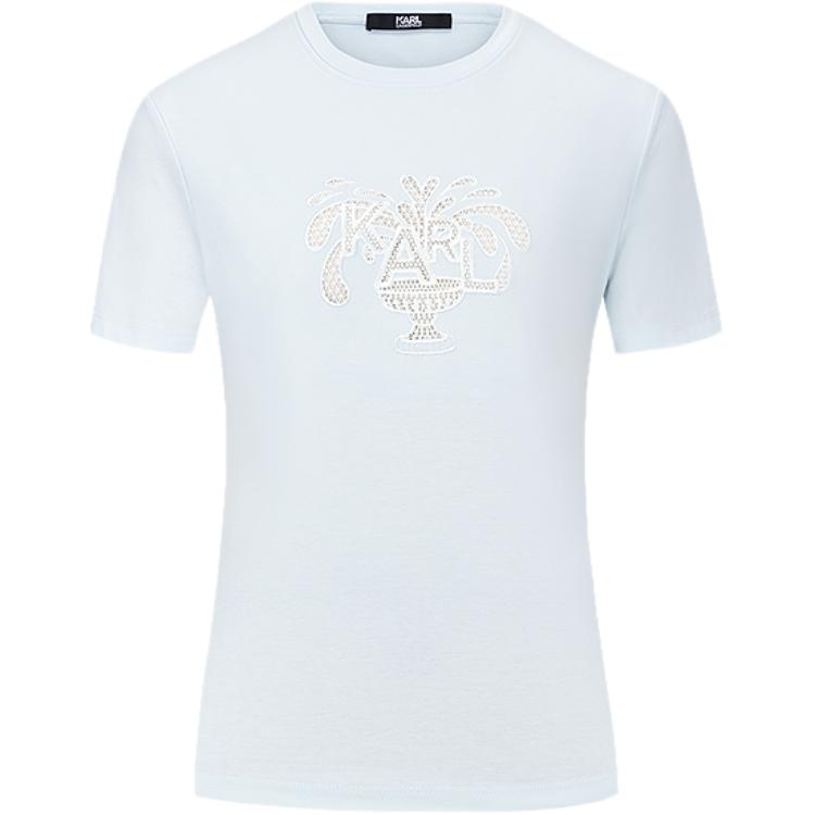 

KARL LAGERFELD SS25 Regular T Shirt Women's KARL LAGERFELD / Karl Lagerfeld Jeans, светло-голубой, Синий, KARL LAGERFELD SS25 Regular T Shirt Women's KARL LAGERFELD / Karl Lagerfeld Jeans, светло-голубой