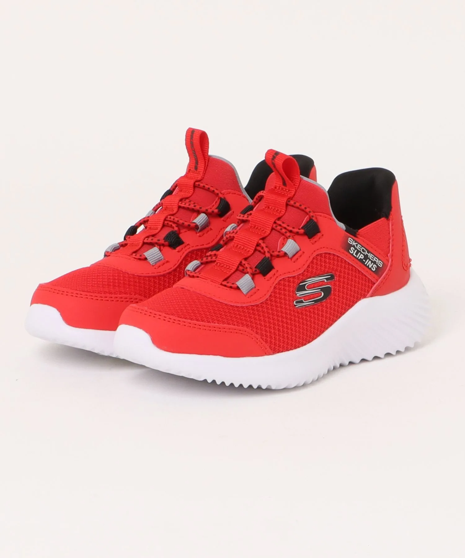 Кроссовки без шнуровки SLIP-INS BOUNDER-BRISK BURST SKECHERS красные