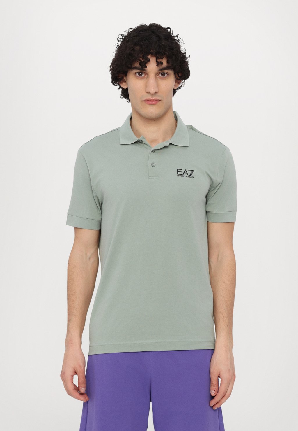 

Поло EA7 Emporio Armani, зеленый