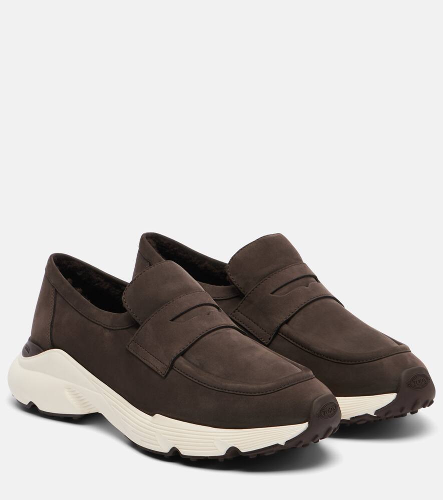 Кожаные слипоны на меху Tod's, Palissandro