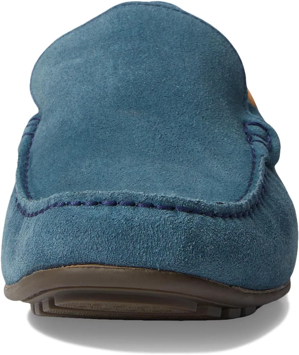Мужские повседневные слипоны-лоферы из натуральной кожи венецианского стиля Marc Joseph New York, синий — фото 3