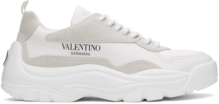 

Белые кроссовки Gumboy из телячьей кожи Valentino Garavani, Белый, Белые кроссовки Gumboy из телячьей кожи Valentino Garavani