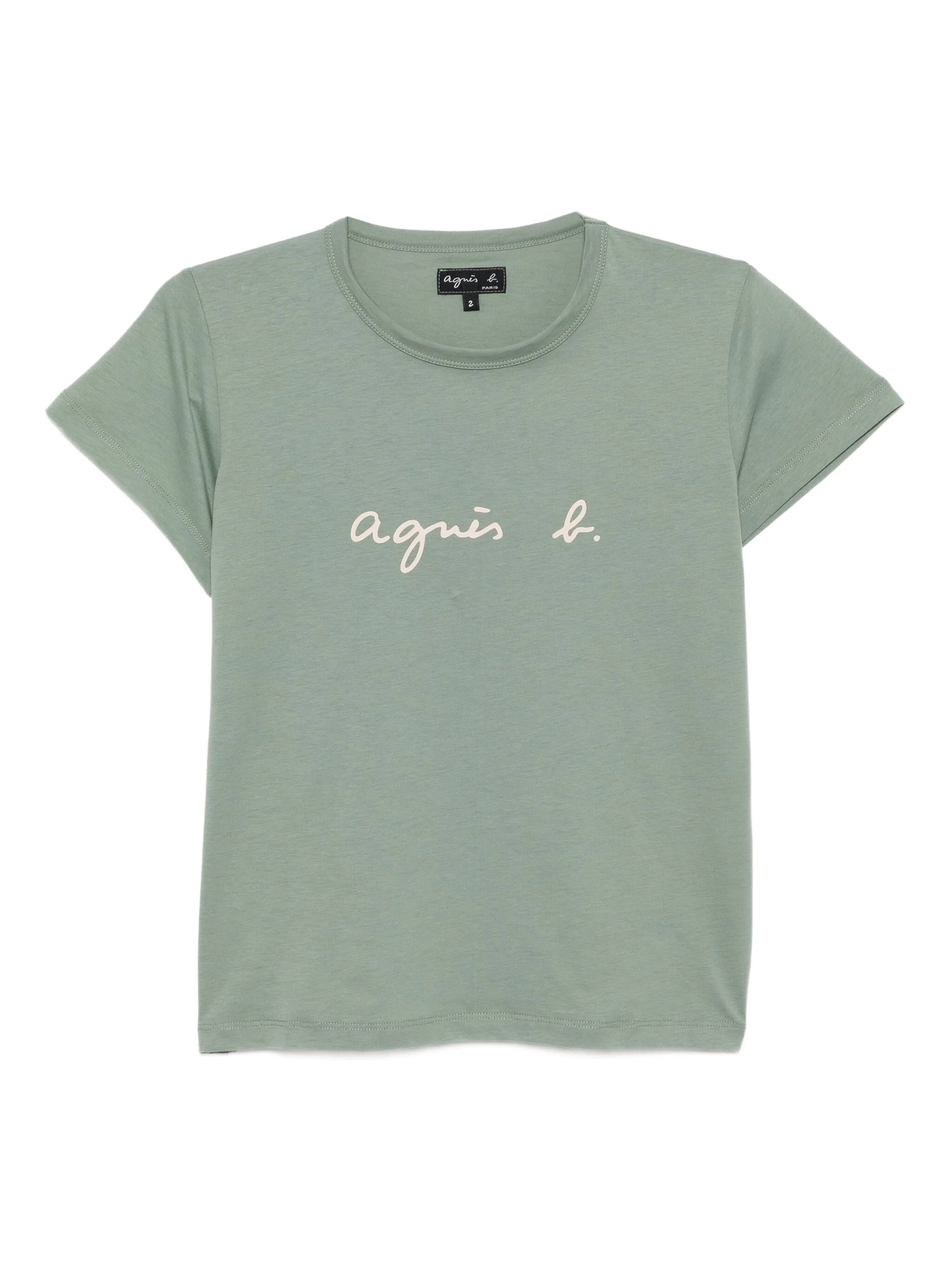 

Футболка с логотипом Agnès B., зеленый