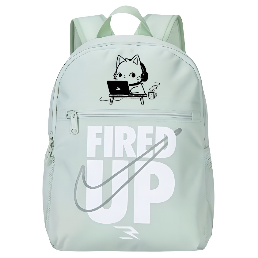 

Nike Полиэстеровый рюкзак унисекс оливковый, Working cats