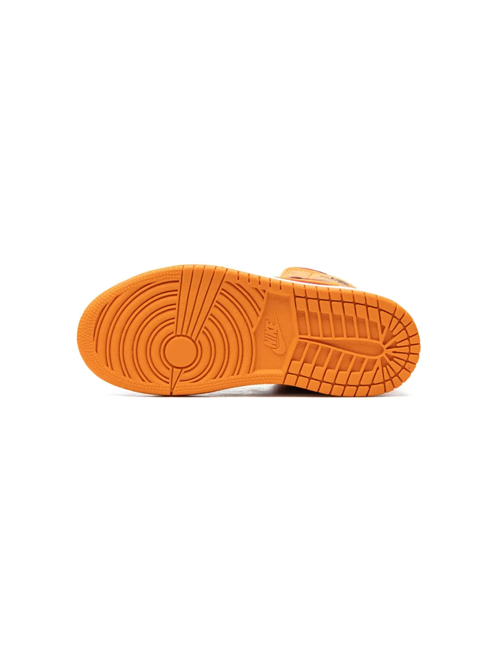 Кроссовки Air Jordan 1 Mid Vivid Orange Jordan Kids, оранжевый — фото 4