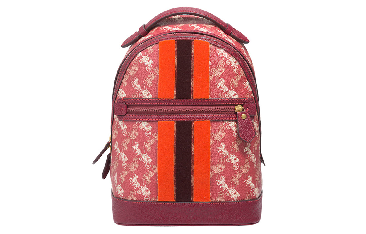 

Кожаный рюкзак barrow малый женский red COACH, Set (Bag+Dust Bag)