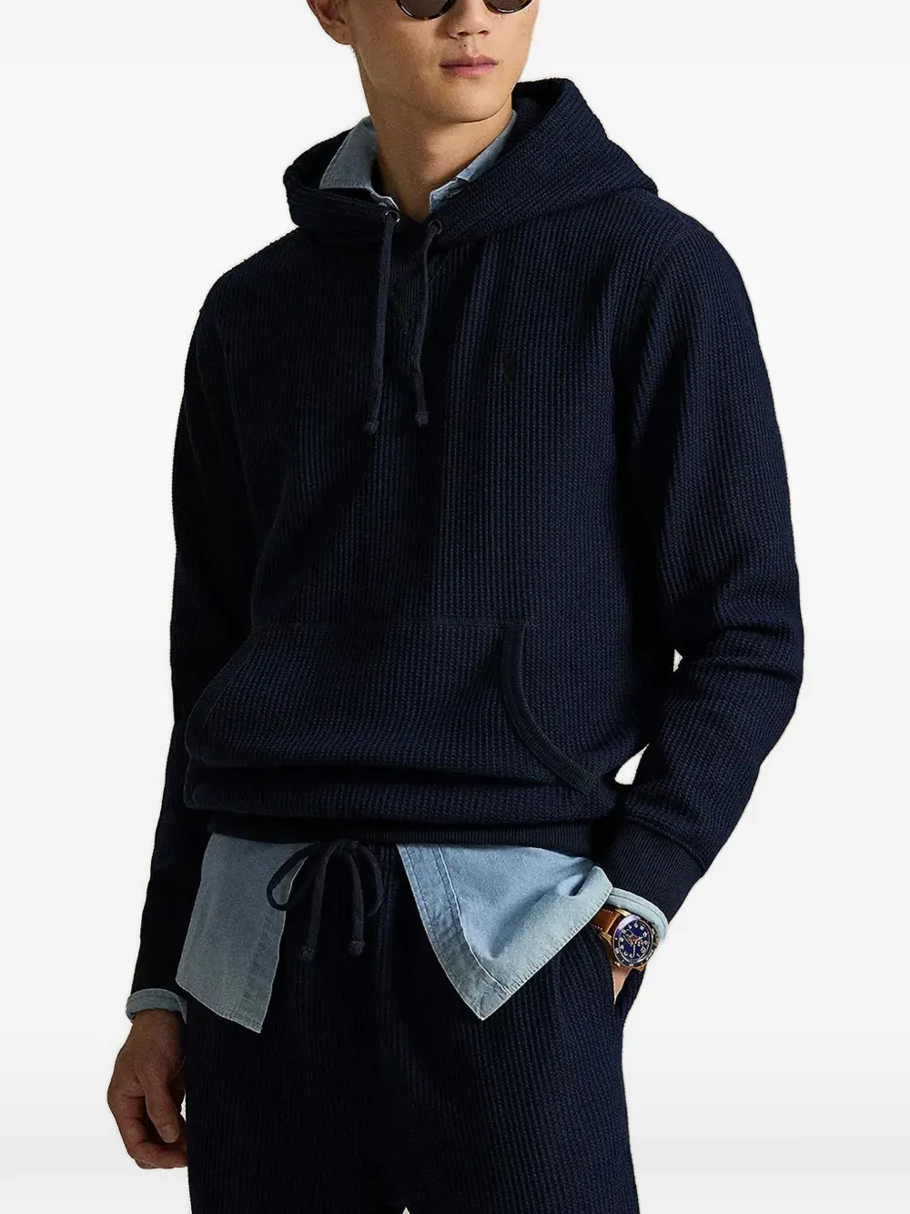 

Фактурное худи Polo Ralph Lauren, синий