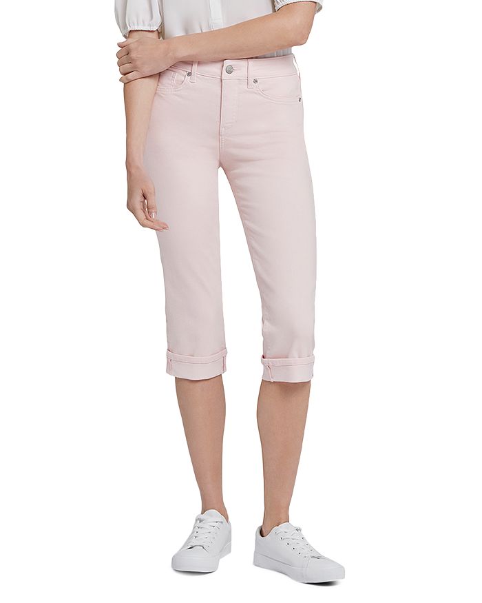 

Укороченные джинсы Petite Marilyn с манжетами в цвете Crystal Pink NYDJ, красный
