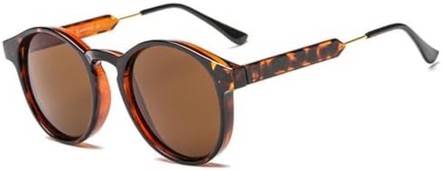 

Ретро круглые солнцезащитные очки 2026 года для женщин и мужчин, текстурированная круглая оправа, солнцезащитные очки с леопардовым принтом для женщин, модные солнцезащитные очки generic, C6 Leopard Brown