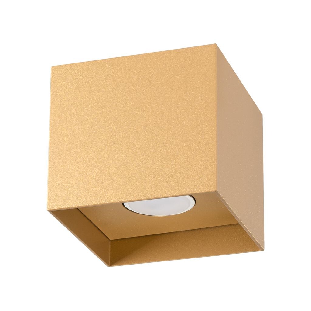 

Потолочный светильник HATI gold 1xGU10 10Вт алюминий 11x12x12см Sollux Lighting, золото