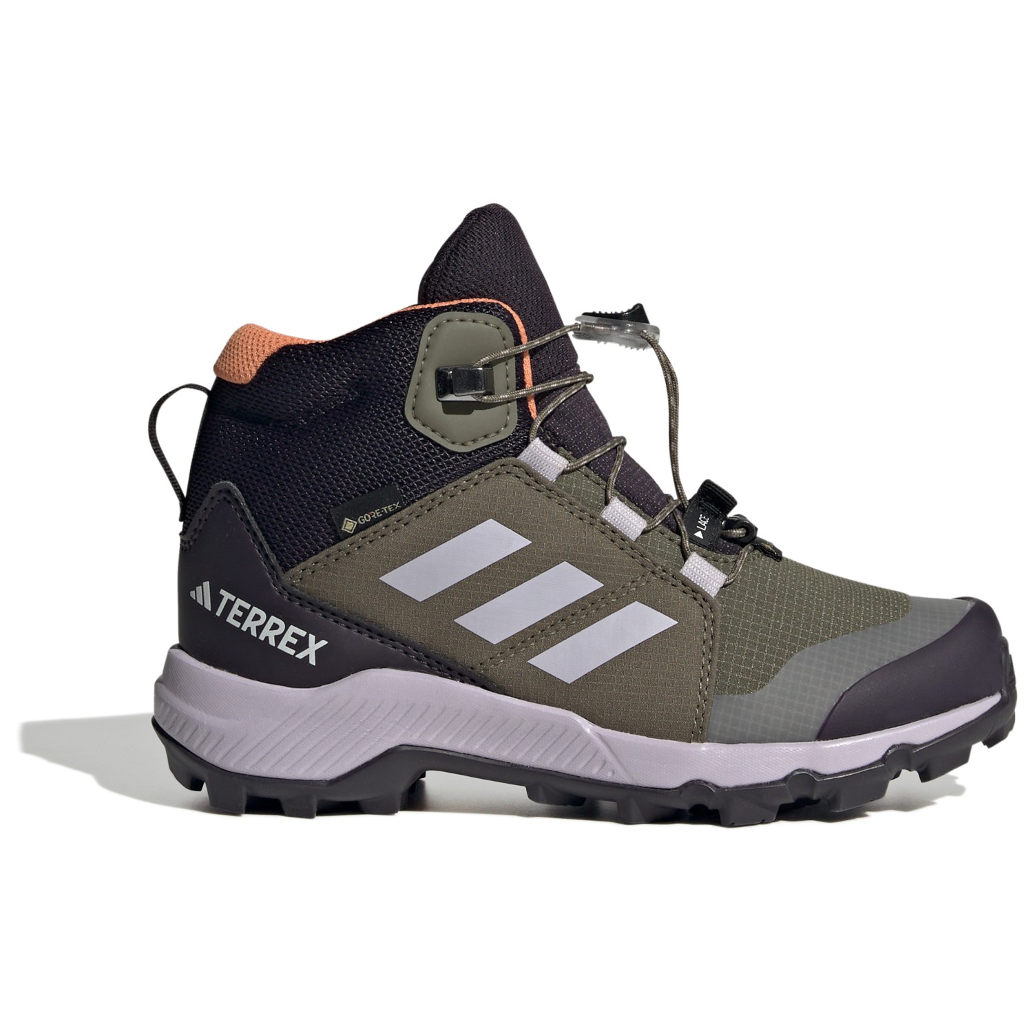 

Походная обувь Adidas Terrex Terrex Mid GTX, цвет Olive Strata/Silver Dawn/Amber Tint