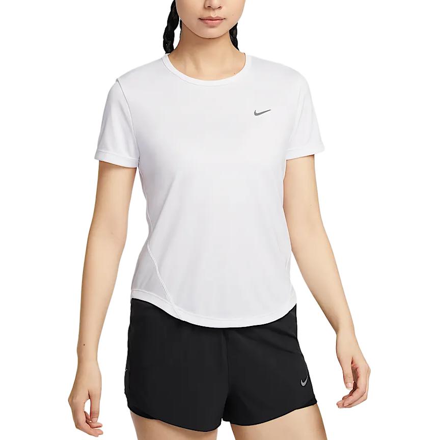 Nike Футболка Dri Fit с коротким рукавом женская white — фото 3