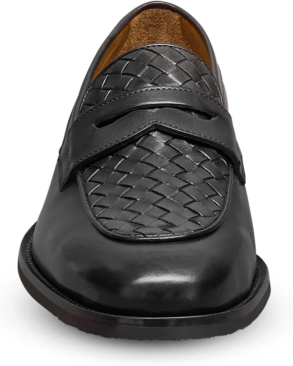 Мужские лоферы Allen Edmonds Como из плетеной кожи, черный — фото 2