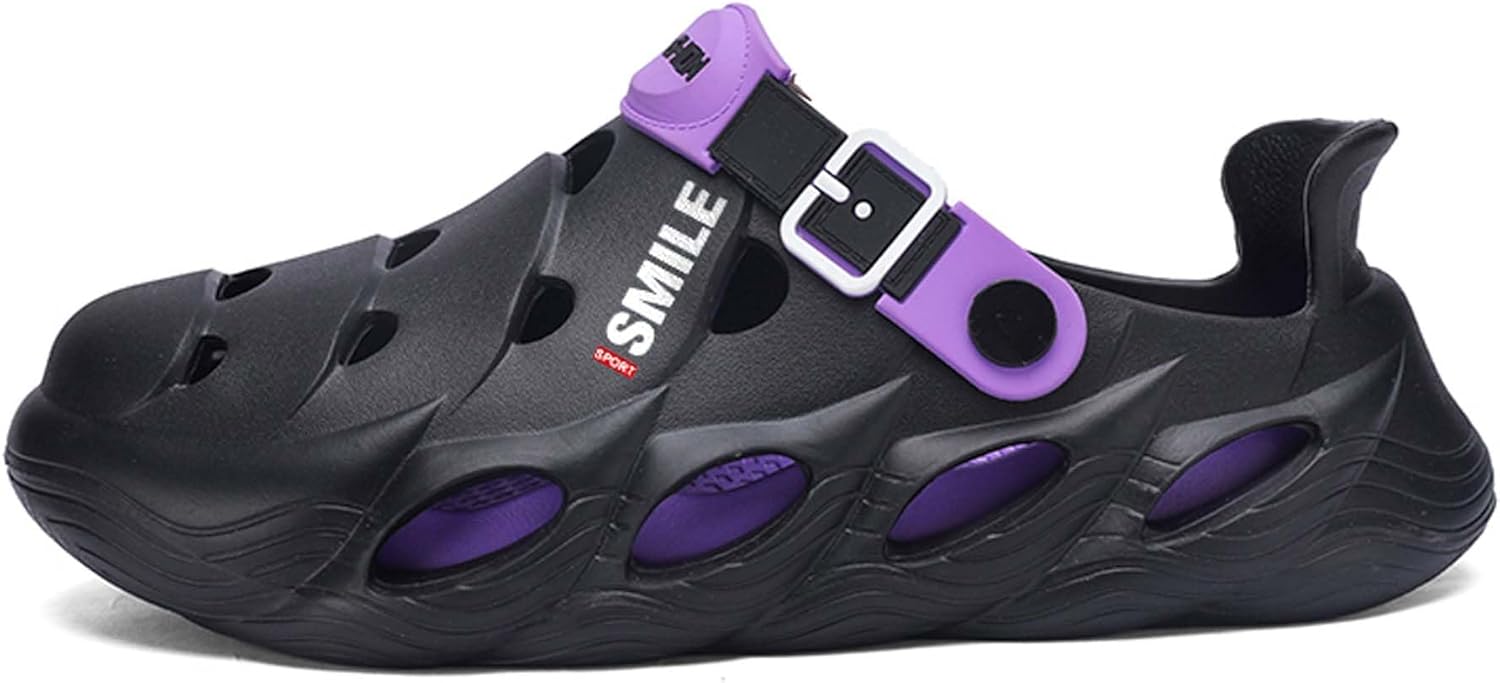 

Мужские модные спортивные простые повседневные водонепроницаемые тапочки с текстурой под питона для кухни Generic, пурпурный