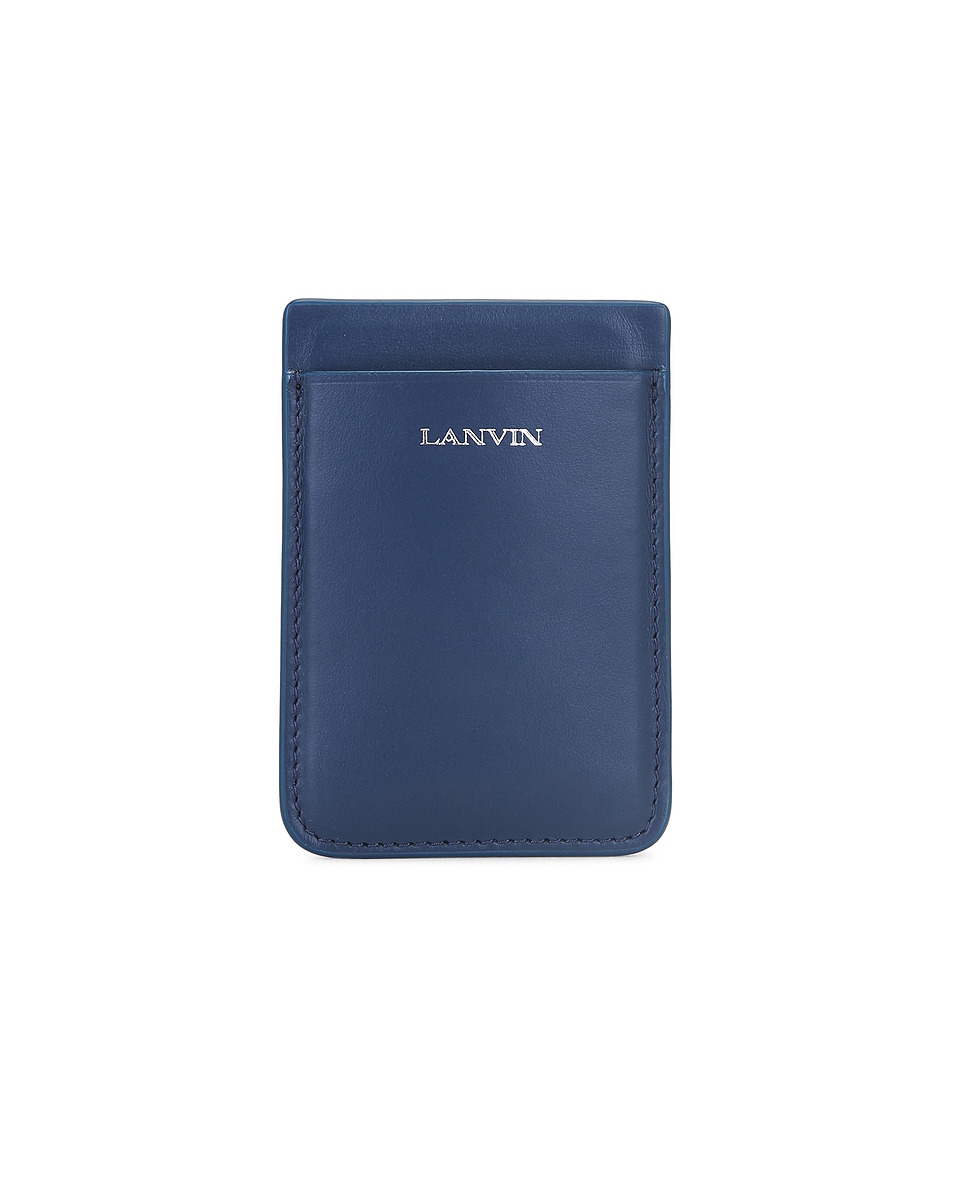 

Магнитный держатель для карт на телефон Lanvin, Petrol Blue