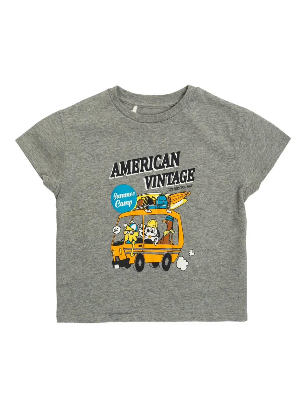

Футболка из хлопка с графическим принтом American Vintage Kids, серый