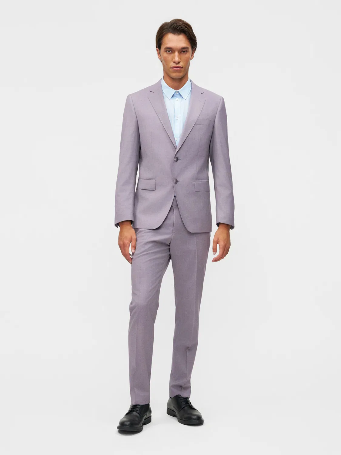 Костюм Boss Regular Suit H-Huge темно-серого цвета — фото 2