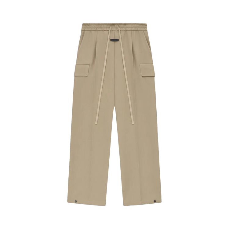 

Брюки Fear of God Logo Patch Drawstring Cargo Pants 'Dune', желто-коричневый