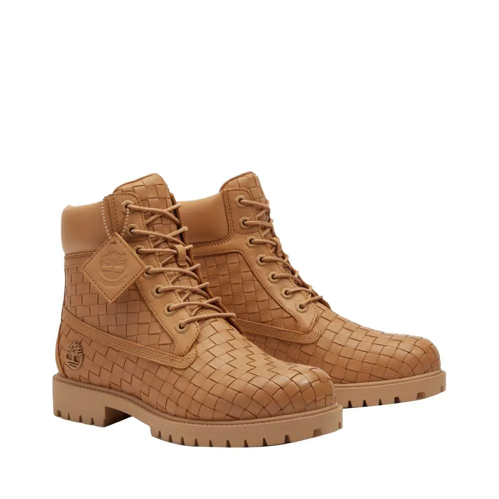 Кожаные ботинки мужские Timberland, светло-бежевый — фото 4