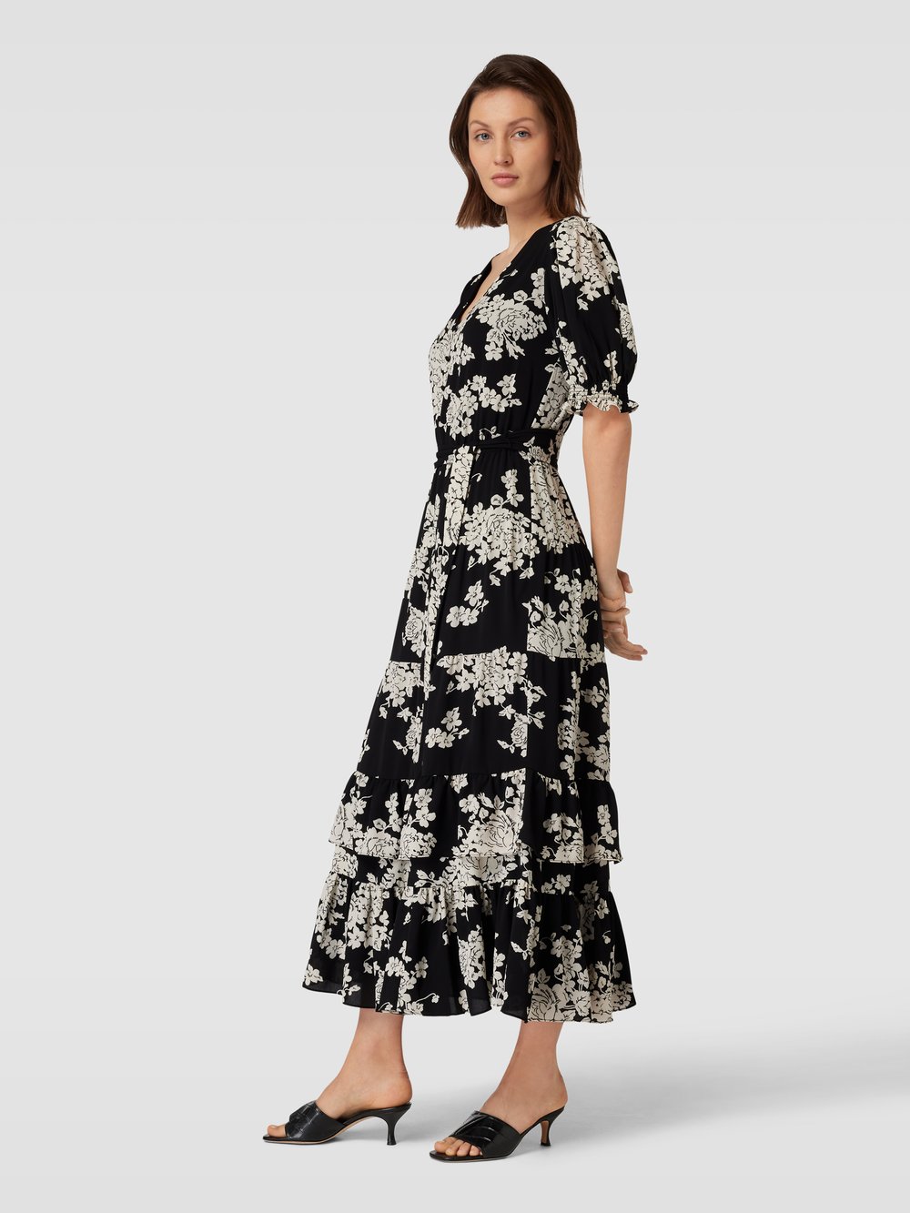 

Платье-блуза с узором по всей поверхности Lauren Ralph Lauren, черный